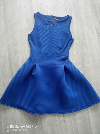 Sukienka roco 38 s m niebieska