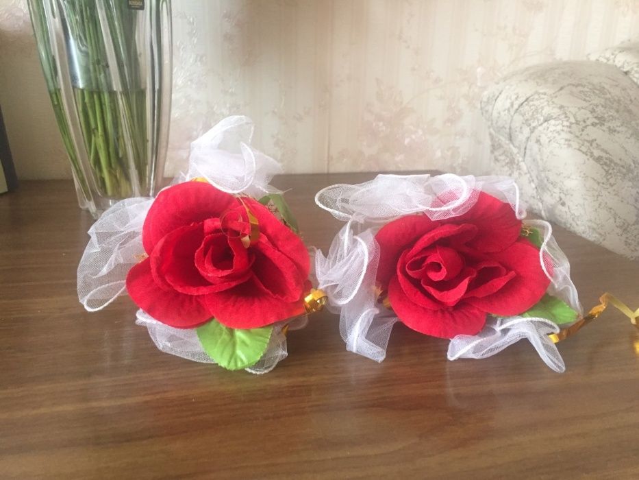 Набор свадебных аксессуаров из 5 предметов для украшения машины