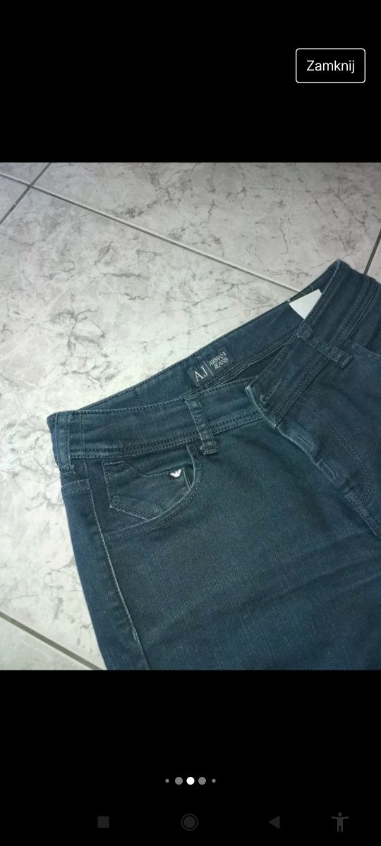 spodnie jeansowe damskie Armani Jeans rozm. 28