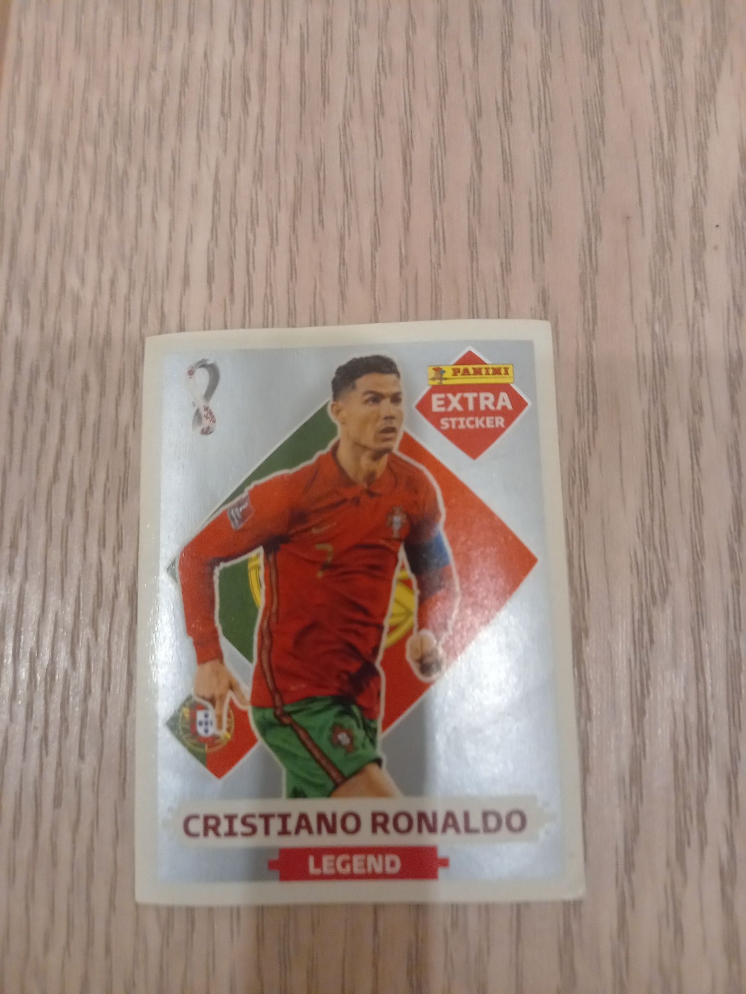 Figurinha do Cristiano Ronaldo legend prata NOVA