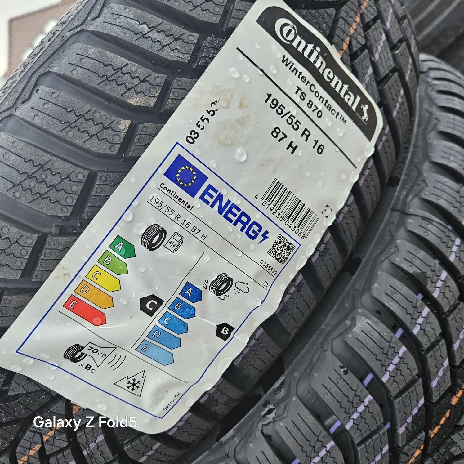 Nowe opony zimowe 195/55/16 87H Continental, 2024 rok