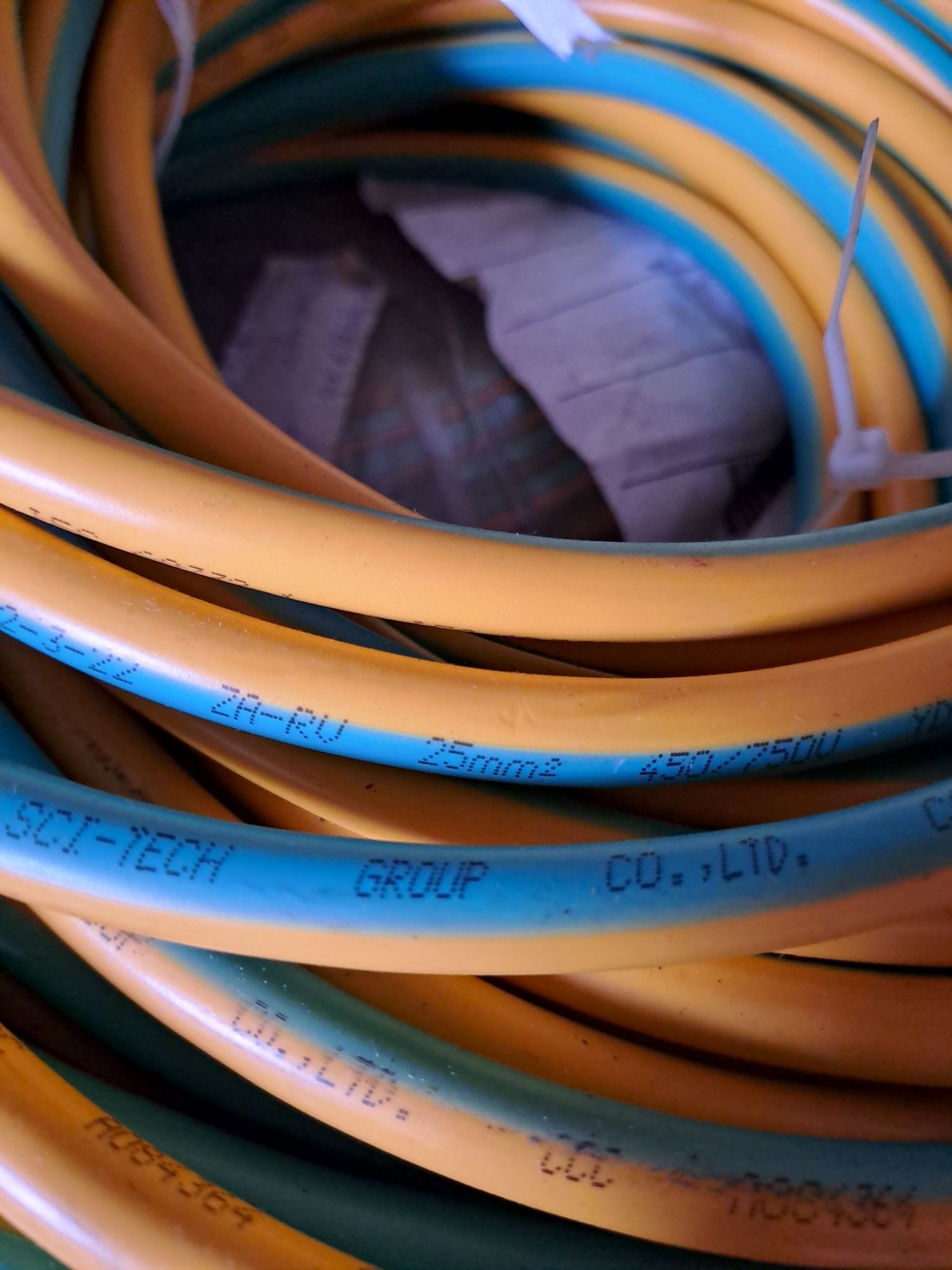 Linka żółto zielona Ż/Z LGY 25mm2 kabel przewód miedziany 100%