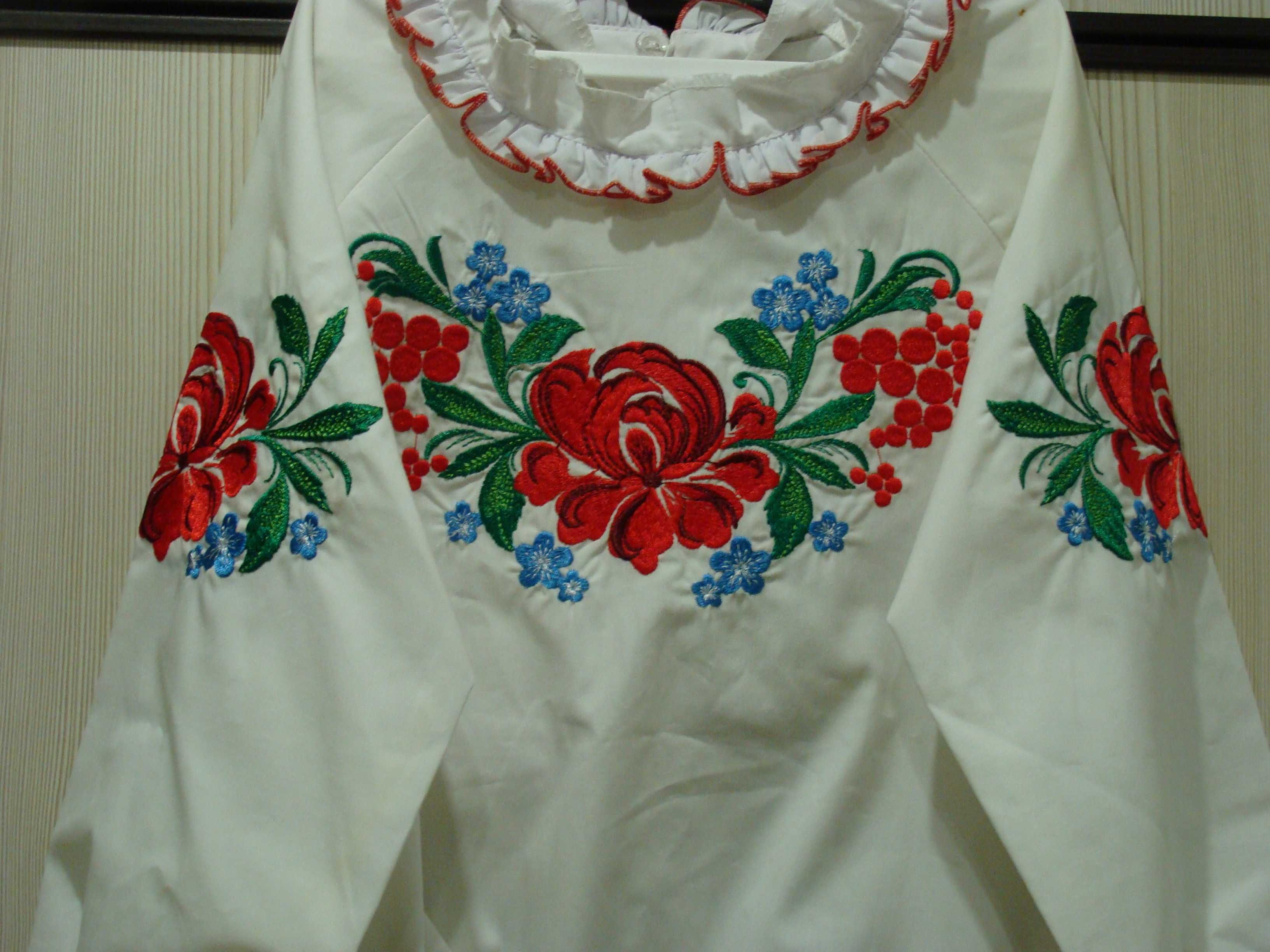 Вышиванка Рубашка с вышивкой + юбка 6- 8 лет Костюм