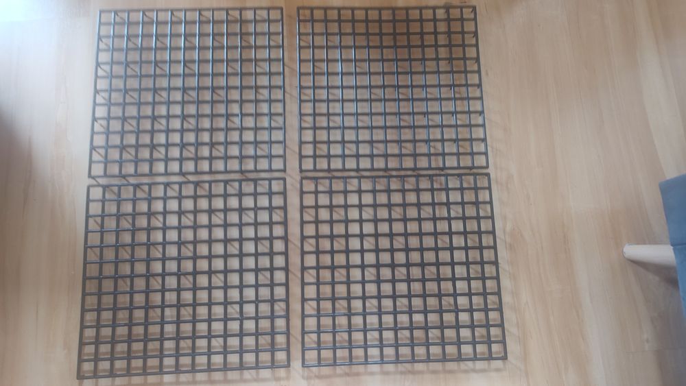 Kratki plastikowe 4 sztuki/czarne/zestaw
