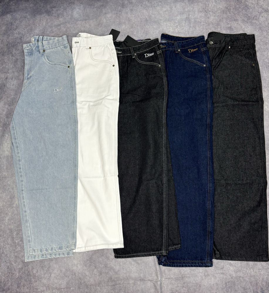 Джинсы Dime , штаны , дайм , sk8 , скейтборд, YKK , NEW, baggy jeans