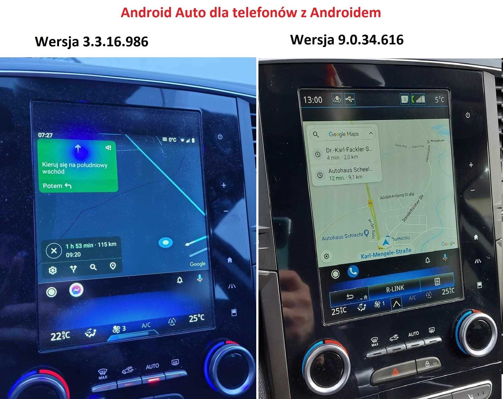 Android Auto R-Link 1, 2 Renault START STOP OFF