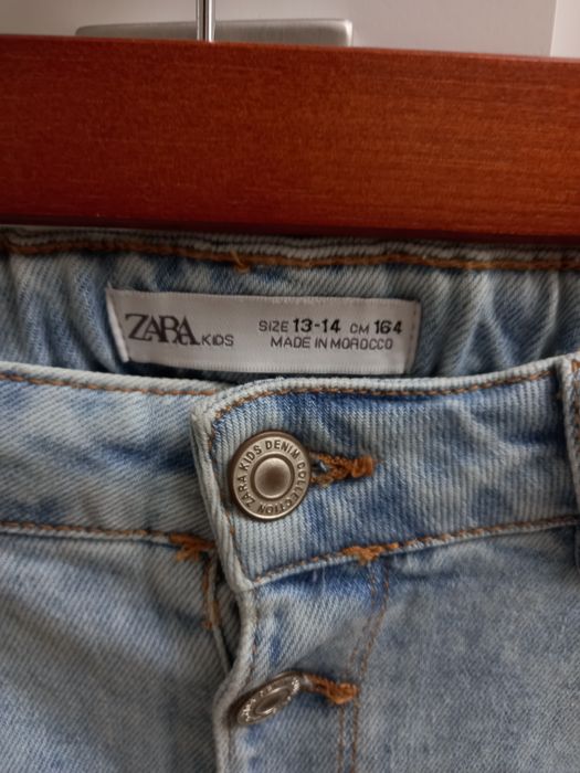 Jeansy niebieskie Zara 13-14 lat 164cm