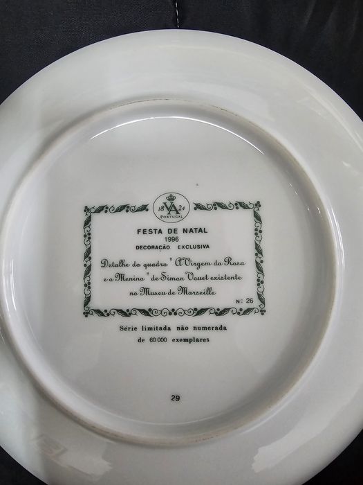 Pratos colecção de natal visita alegre