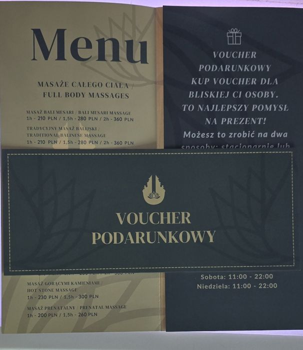 Voucher na masaż do Bali Mesari Spa Andrychów