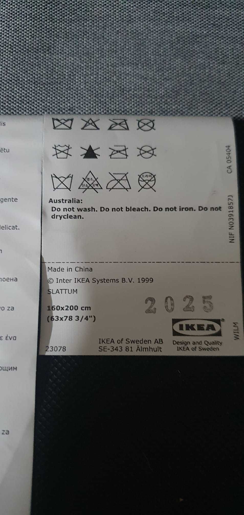 Cama de casal 160x200 SLATTUM IKEA sem colchão - poucos meses uso