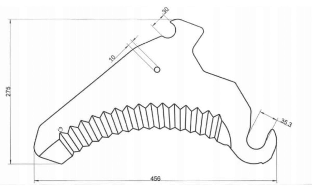 Nóż do przyczepy samozbierającej Krone AX MX RX ZX 200.596.081 OEM