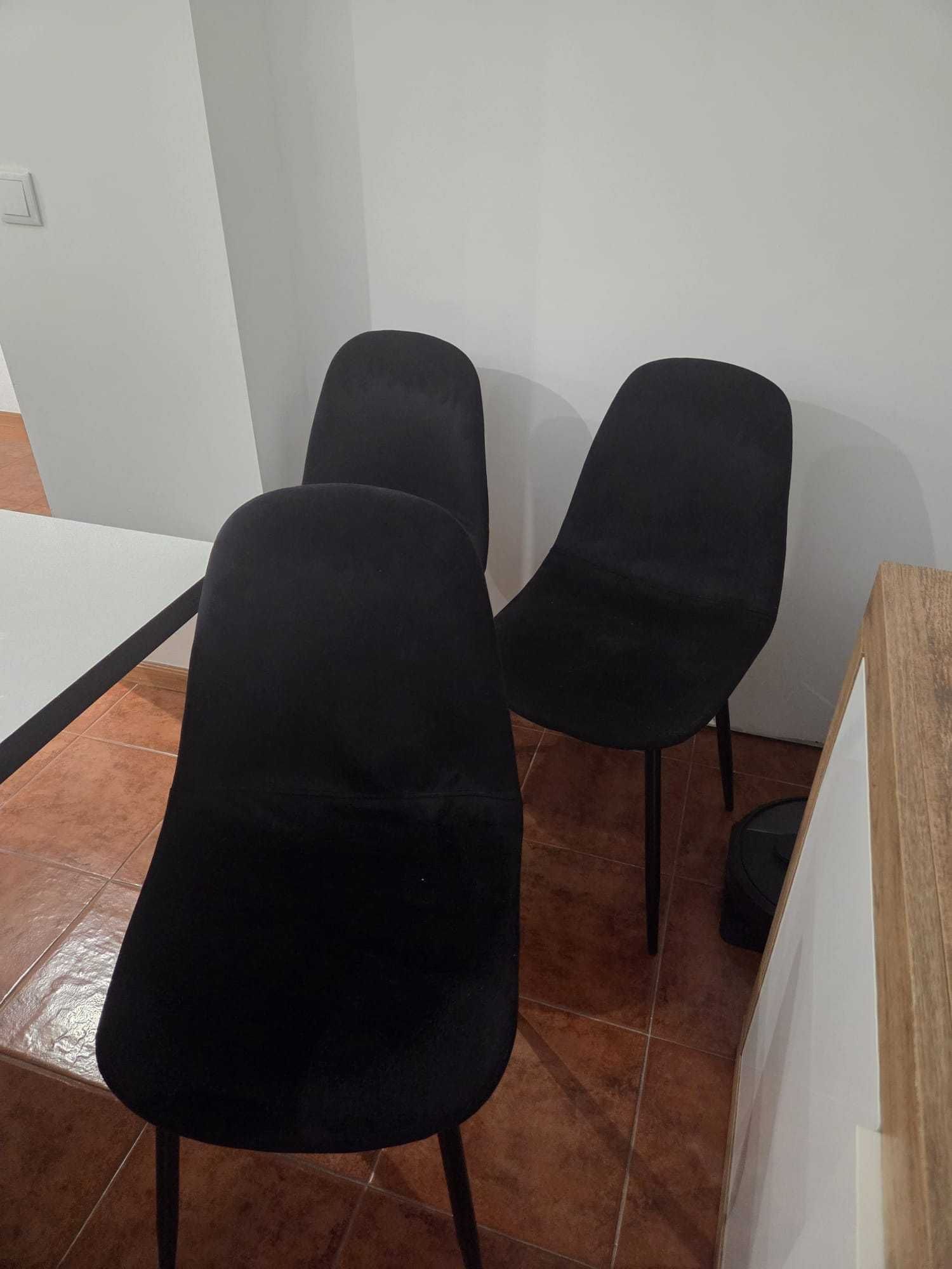 Cadeiras de veludo