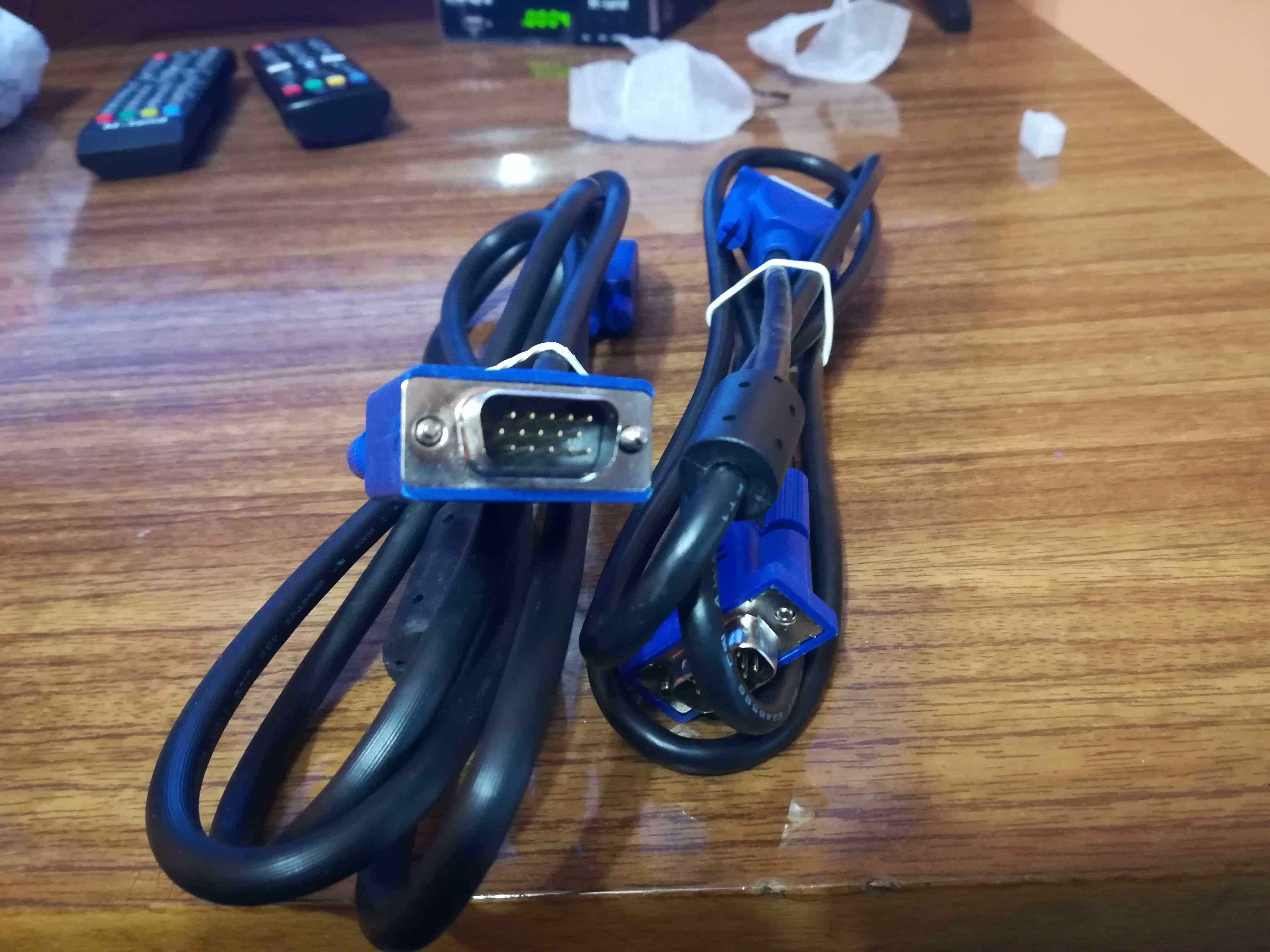 Экранированный кабель VGA-VGA для монитора, проектора 1.5 м