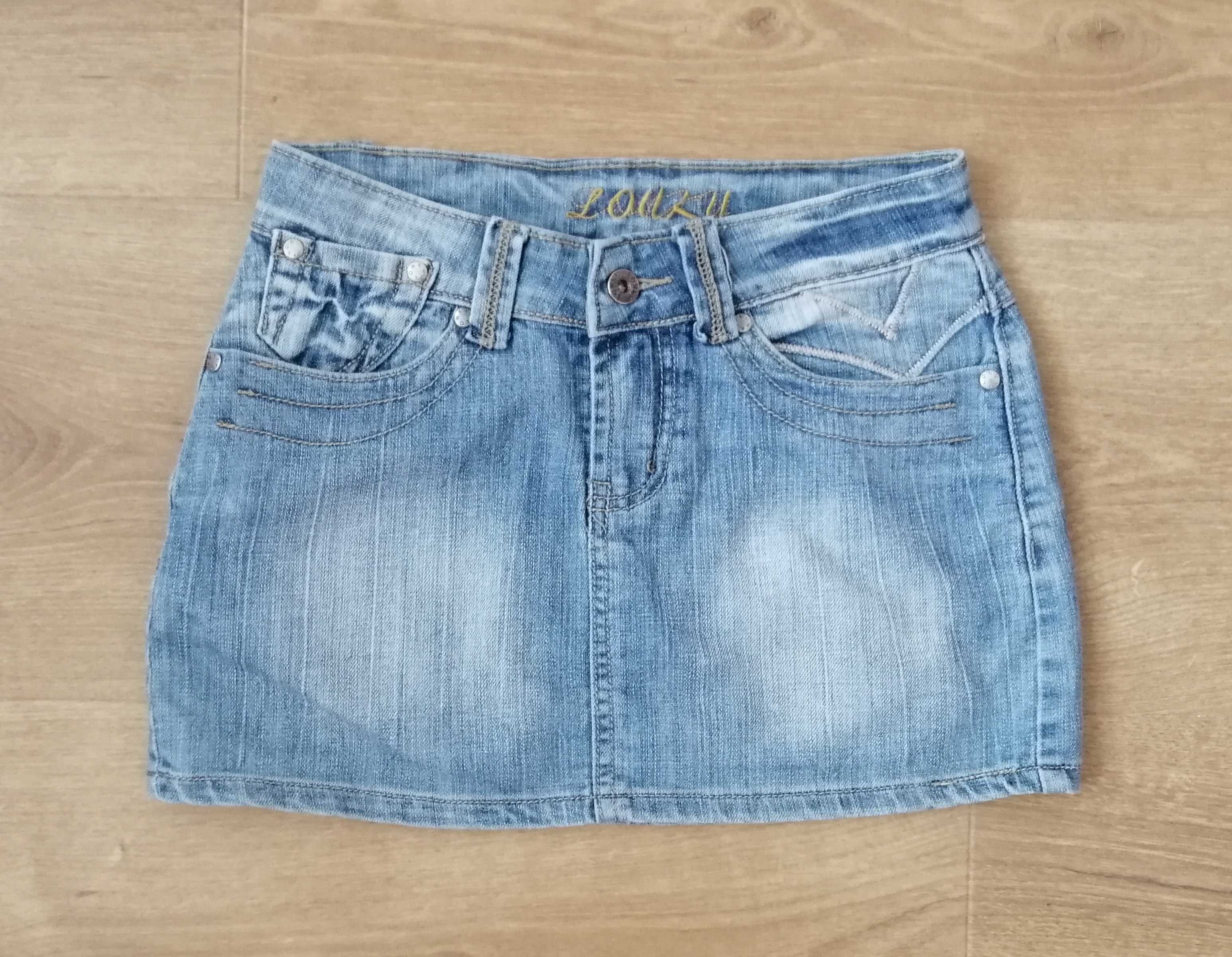 Spódniczka mini krótka jeansowa r. XS