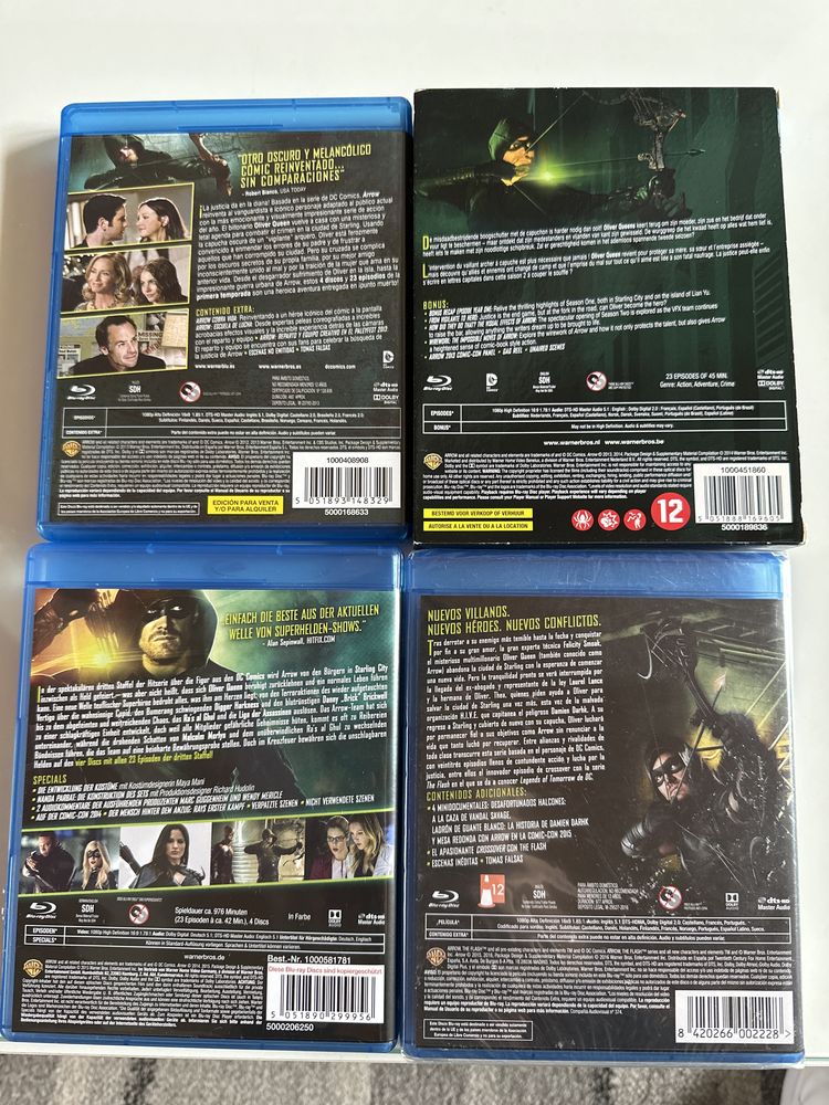 Série Arrow: 1,2,3,4! Em formato Bluray! Legendas PT!