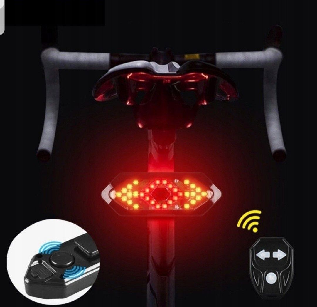 Kierunkowskazy rowerowe,sygnalizacja tył LED pilot