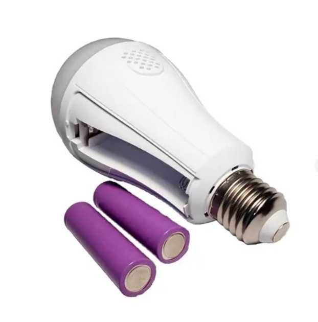 Умная LED лампа с аккумулятором – работает без электричества!  20W
