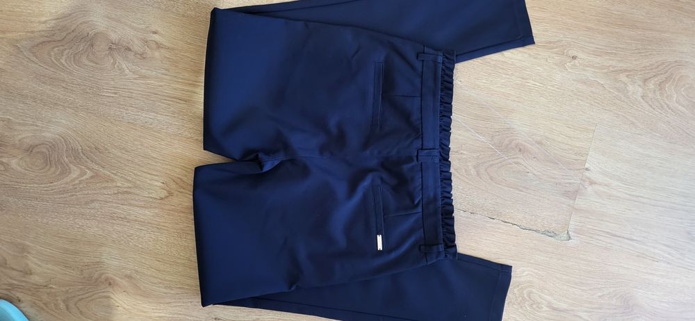 Spodnie eleganckie cygaretki chinosy rurki S Freesia