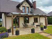 Zadaszenie tarasu 7x3, pergola tarasowa, taras poliweglan, montaż