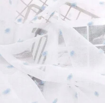 Zasłony Siatkowe Z Oczkami, Żakardowe, Chmury, Firanki Z Woalu 140X140