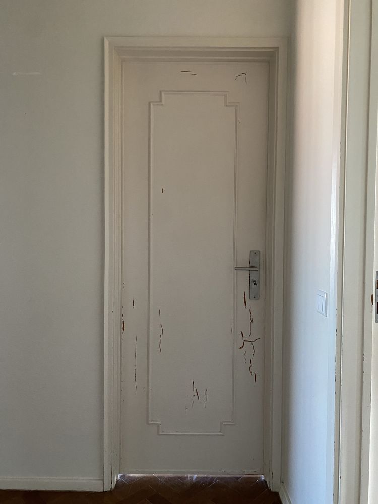 9 portas madeira maciça lacadas branco