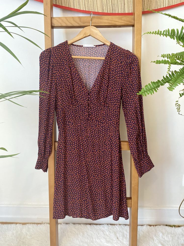 Vestido florido meia estação