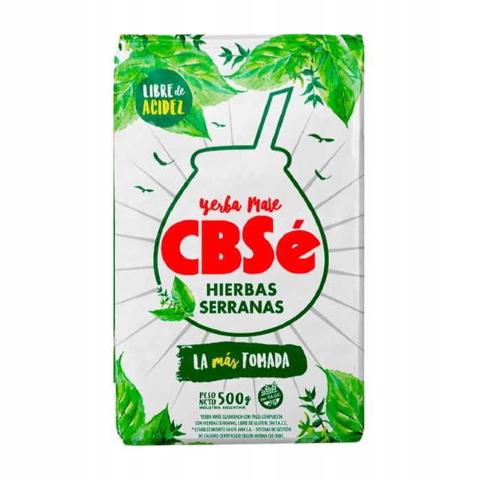Yerba Mate CBSe Hierbas Serranas 500g 0,5kg