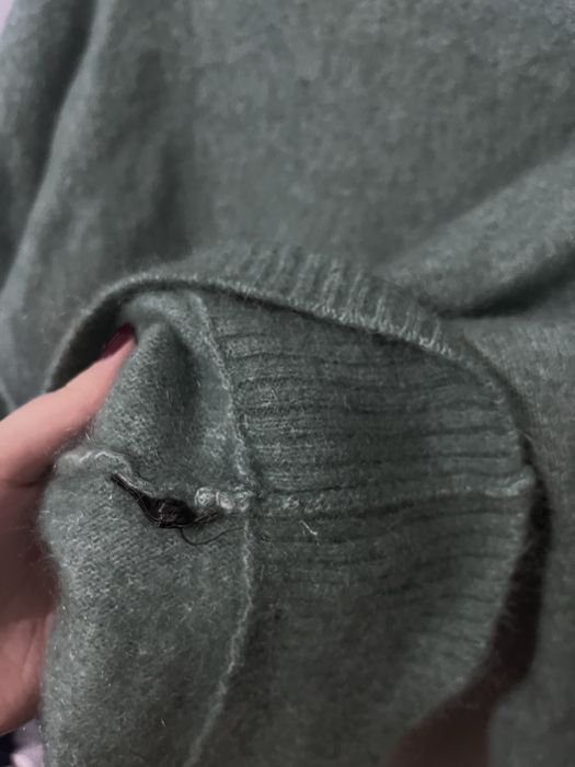 Zielony sweter H&M Premium (wełna, moher)