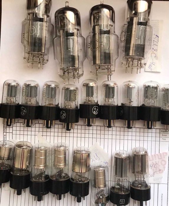 вживані радіолампи в гарному ст. ФЭУ 85, 6Е5С,Г 807, 6Н8С, 6Ж1П, СГ16П