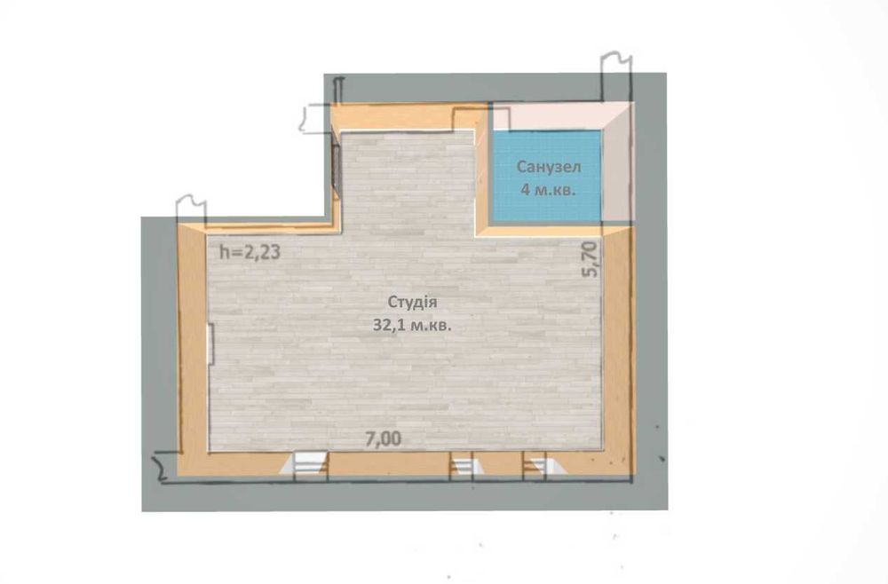 ̶2̶3̶0̶0̶0̶$̶‼️Без комісії‼️Квартира центр м. Бориспіль 10 поверх 36м²