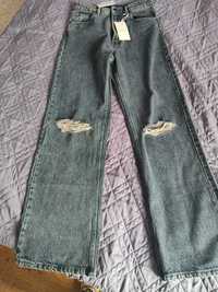 Nowe granatowe jeansy M
