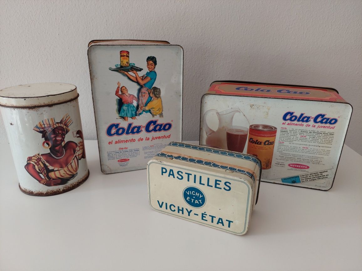 Latas Antigas Coleção- Lote Latas Colecionaveis (6)