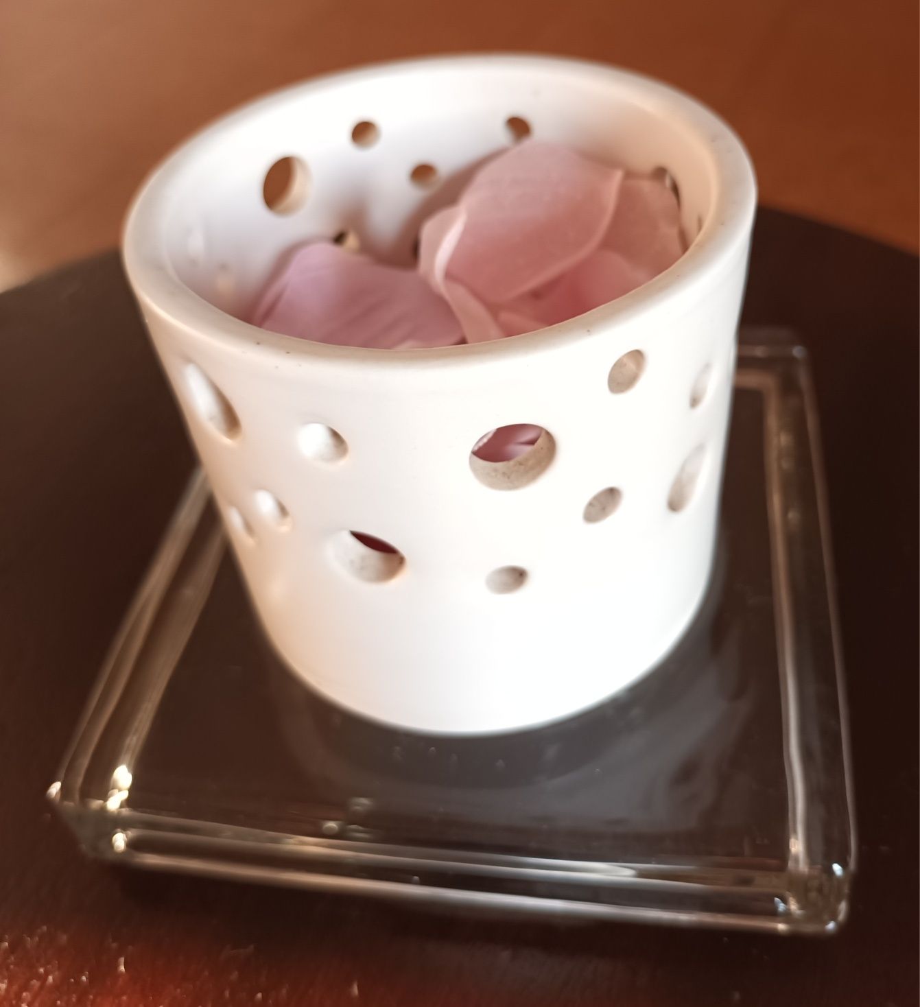 Suporte para vela + Pote para pot pourri