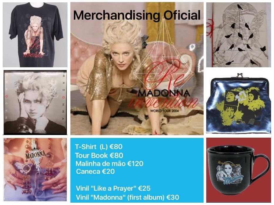 MADONNA Merchandising Oficial Reinvention Tour