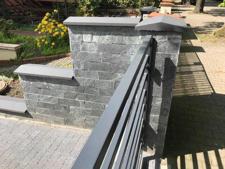 Kamień Dekoracyjny Naturalny Płytki Łupek Elewacyjny 30x10 Grey Pearl