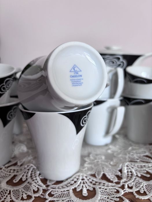Porcelana Ćmielów - zestaw kawowy