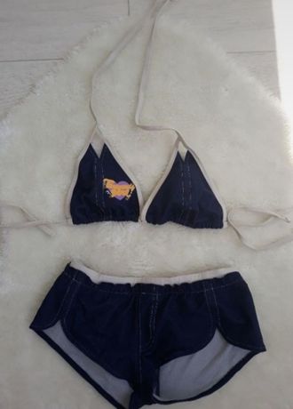 Kostium kąpielowy strój bikini dwuczęściowy majtki stanik XS 34