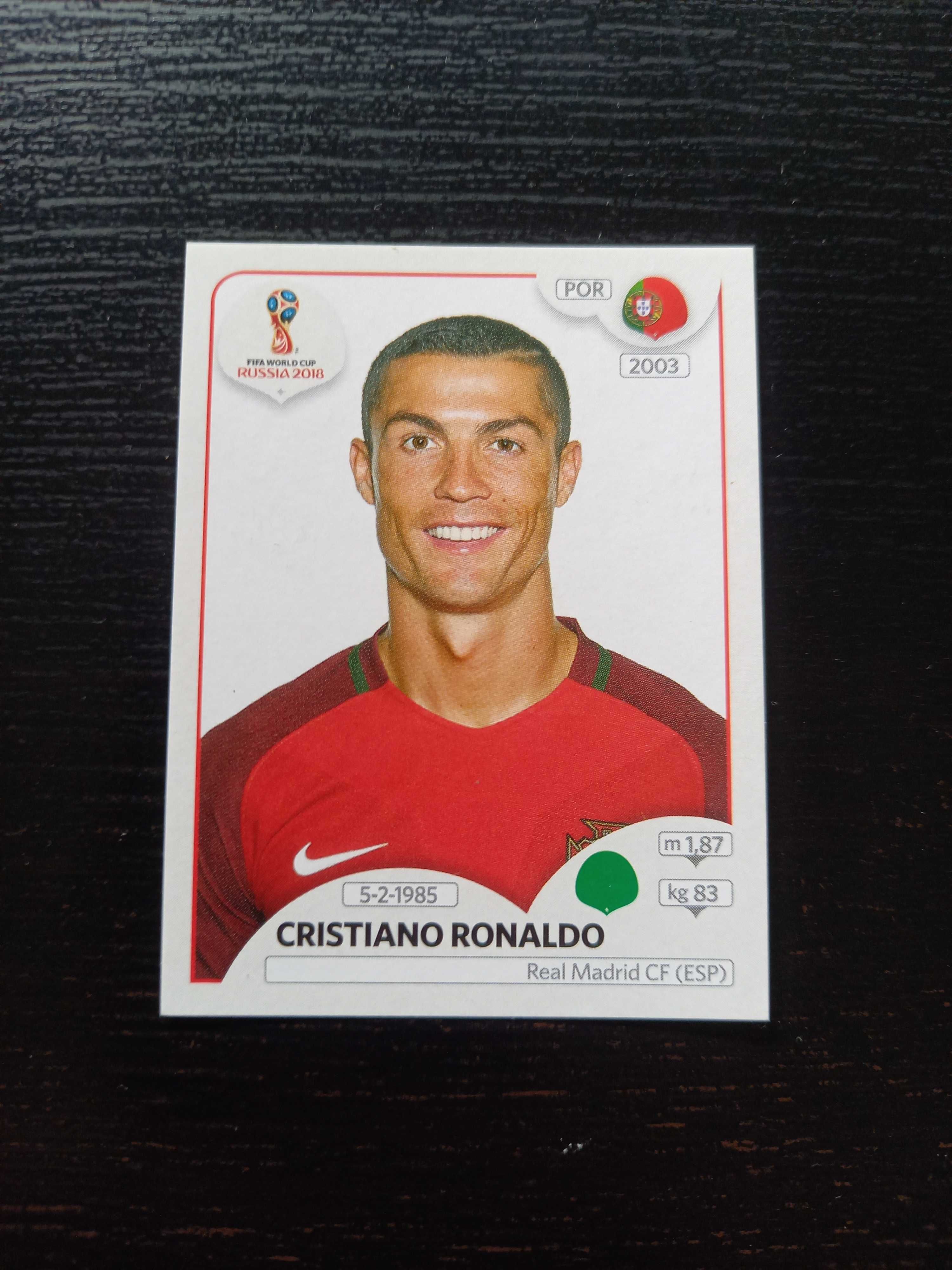 Cromos futebol de Cristiano Ronaldo da Panini