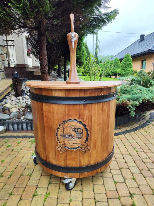 Mobilny rollbar piwo z kija nalewak do piwa bar drewniany komplet