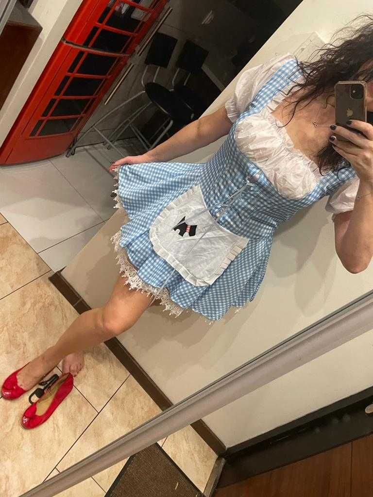 Strój karnawałowy Dorotka - Czarnoksiężnik z Krainy Oz roz. L-XL