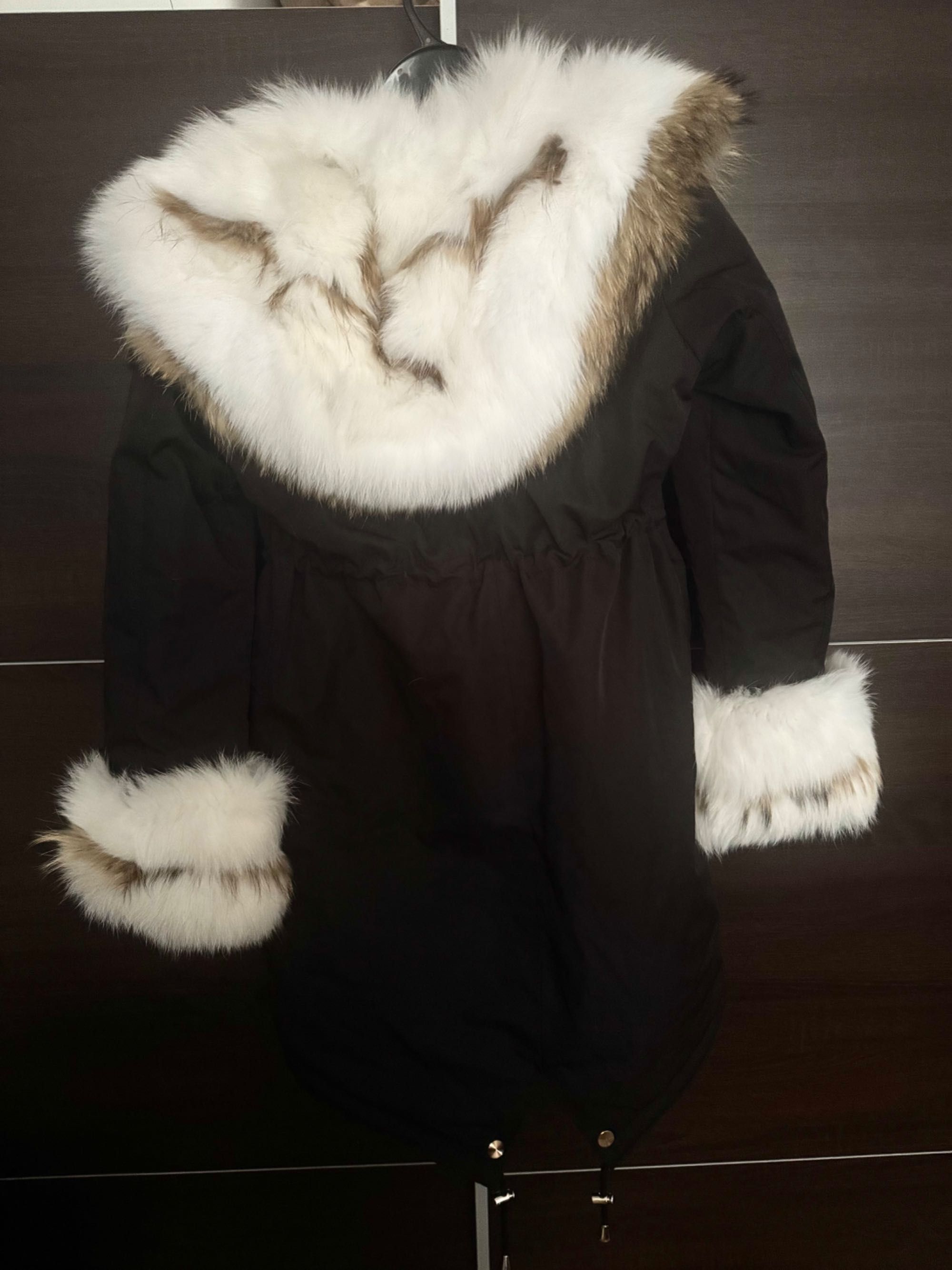 Kurtka Parka z futrem naturalnym