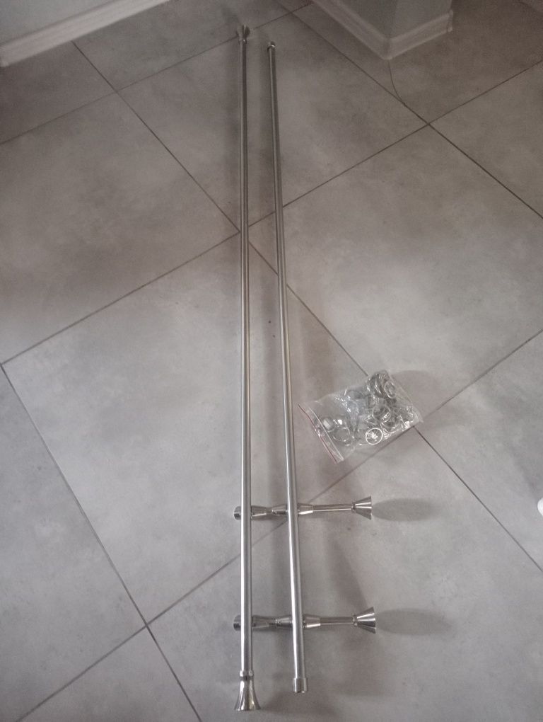 Karnisz 170 srebrny