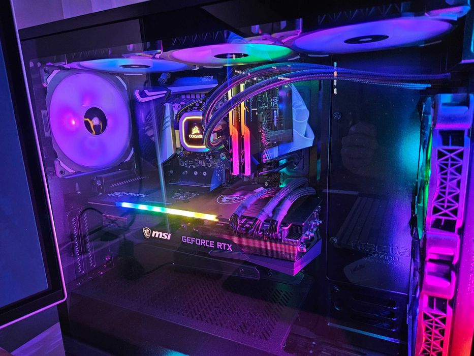 PC Intel i7-9700K / RTX 3080 / 32GB RAM RGB – gaming i praca, zadbany
