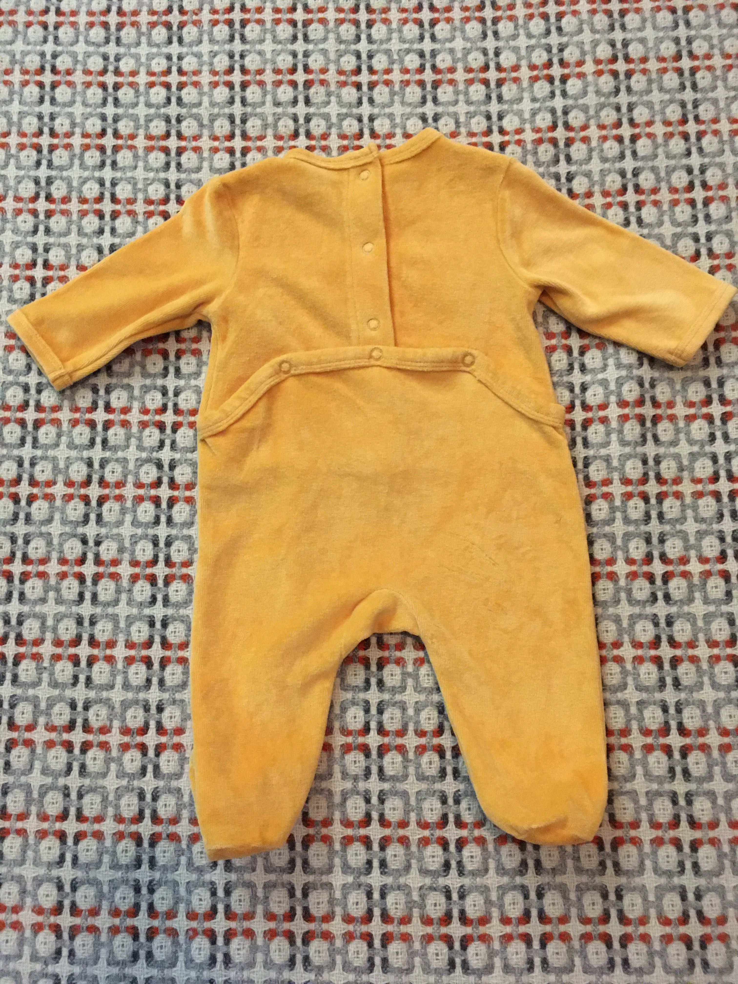 Babygrow Para Bebé “Urso” laranja