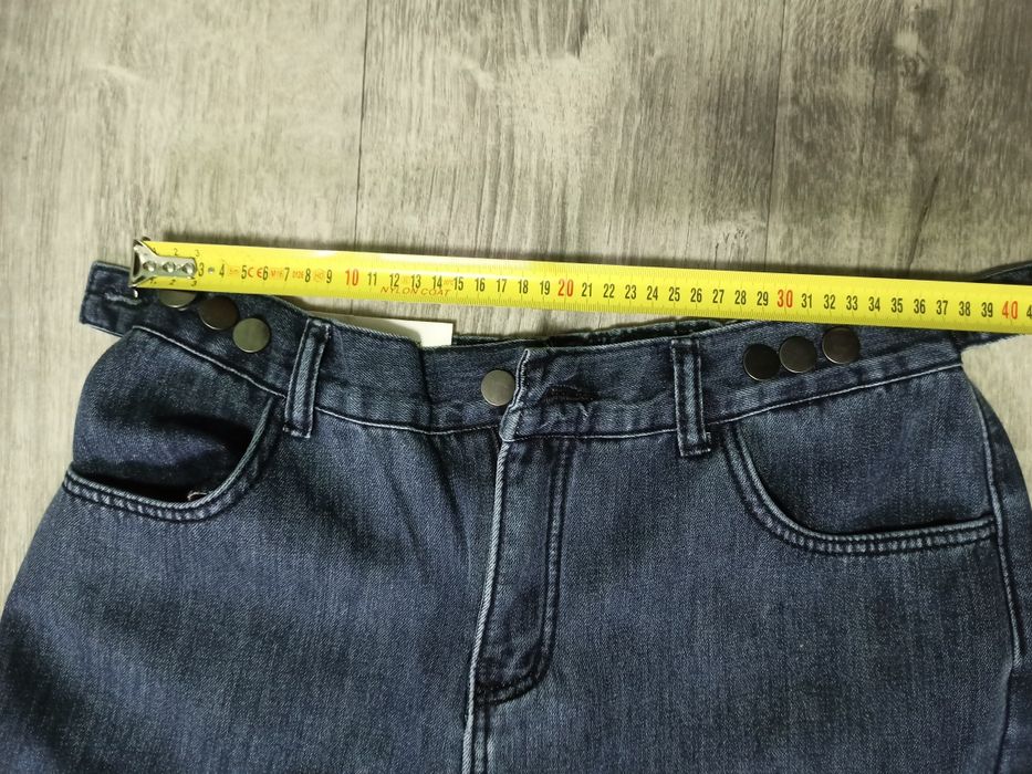 Мом джинсы mom jeans утепленные укороченные