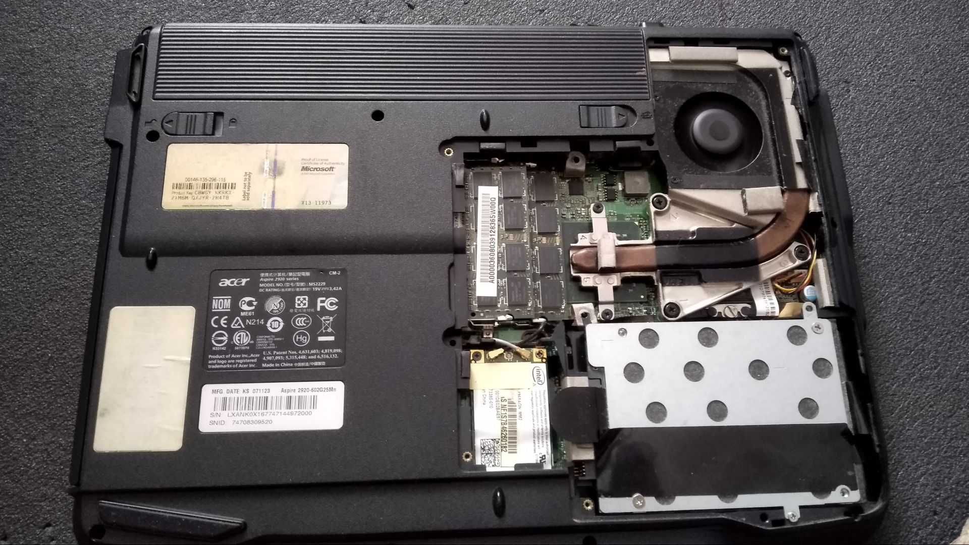 Ноутбук Acer Aspire 2920