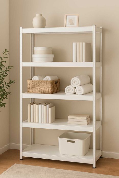 Білий металевий стелаж 180×90×40 — різні кольори! РОЗПРОДАЖ! ДЛЯ ДОМУ