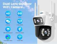 Câmara de Vigilância Lente Dupla * Rotativa sem fios * WiFi* 4K * 6MP