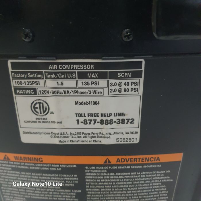 Kompresor husky mały poręczny sprawny