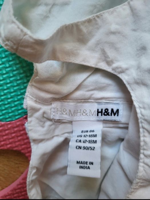 Sukienka bawelniana niemowlęca H&M  rozm 86